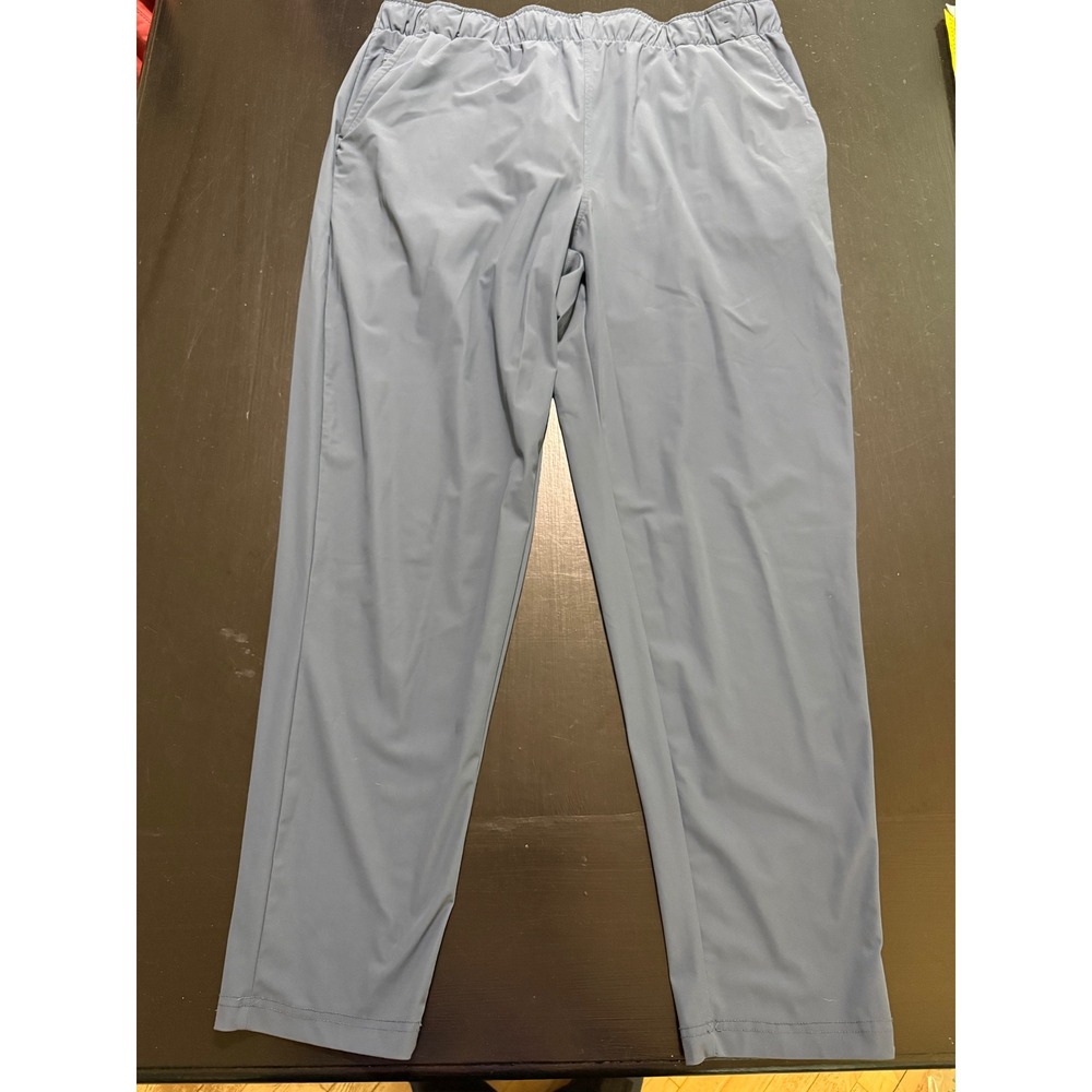 Glacier Performance Mens XL Blue Gray Elastic Waist Active Hiking Pants